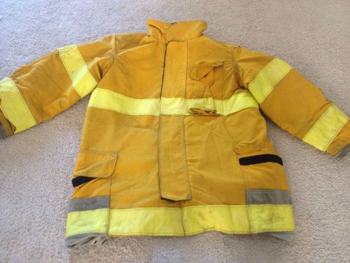 Firefighter bunker  jacket turnout gear coat lion apparel janesville 4235r for sale