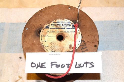 Western electric 1-a fire detection wire sold by the foot rare vintage htf for sale