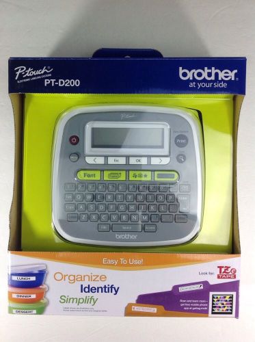 Brother P-Touch PT-D200 Label Thermal Printer / Label Maker with 1 tape