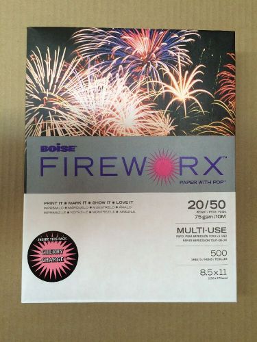 Cherry charge boise fireworx paper  8.5&#034;x11&#034; multi-use 500 sheets  20/50 weight for sale