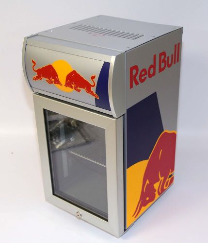 Red Bull baby cooler Mini refrigerator countertop RBI-BC2 LED Lockable NEW