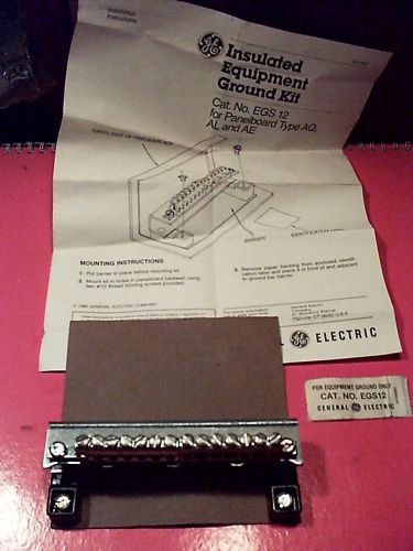 GE Insulated Equipment Ground Kit EGS 12 for AQ, AL &amp; AE Panelboards
