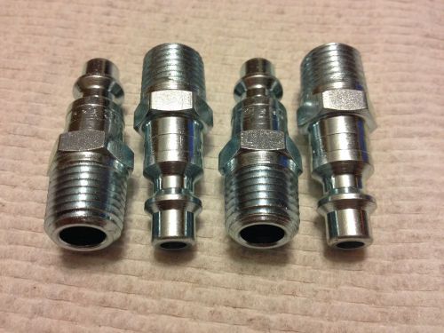 Lot of (4) parker quick coupling nipple, h2c, 1/4&#034; body, 1/4-18nptf,free ship for sale