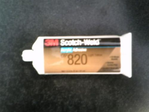 3M Scotch Weld Acrylic Adhesive DP-820 1.5 oz light yellow epoxy 2 part glue gun