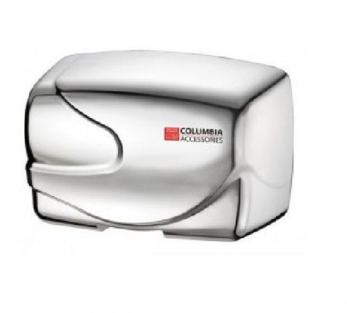 Automatic Hand Dryer, Designer Series, Touch Free, Chrome,Surface Mounted, 110 V