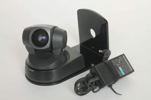 Sony EVI-D100  Video Conf. Camera Pan Tilt Zoom CCTV W/ Mount &amp; power supply