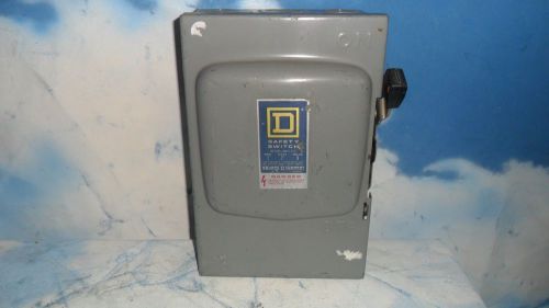 SQUARE D SAFETY SWITCH D 322N ENCLOSURE INDOOR 60AMP