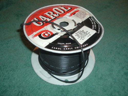 16 AWG Black 26 Strand Wire. 500 Feet. Made in USA Carol Cable Co. Copper Wire