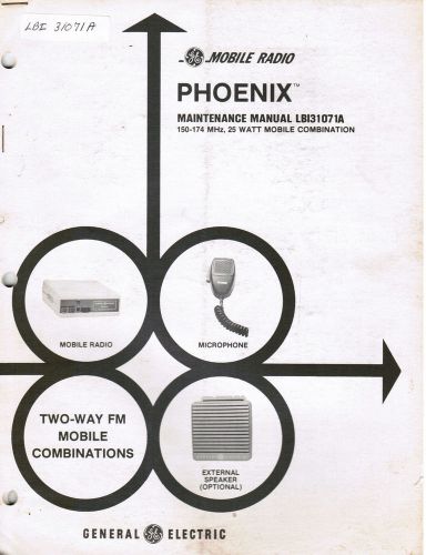 GE Manual #LBI- 31071 Phoenix Mobile Combinations