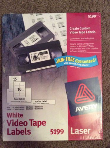 Avery White Video Tape Labels