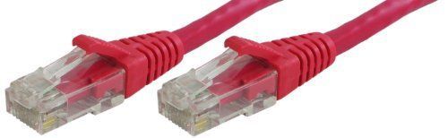 Lynn Electronics OLG20CRDR-004 Optilink CAT6 4-Feet Patch Cord  Red  2-Pack