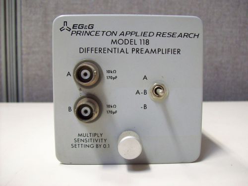 Princeton Applied Research EG&amp;G Model 118 Differential Preamplifier