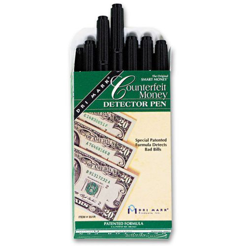 Smart money counterfeit bill detector pen for use w/u.s. currency, dozen for sale