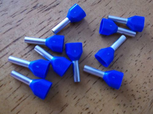*NEW* ECLIPSE DUAL WIRE FERRULES * 701-018 * BLUE * 14G * LOT OF 110