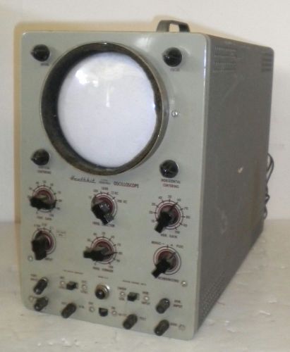 Heathkit Vacuum Tube O-8 Oscilloscope Untested ~ Made in USA ~ 0-8