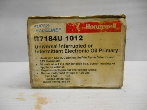 Used Honeywell R7184U 1012 Universal Interrupted Electronic Oil Primary Control
