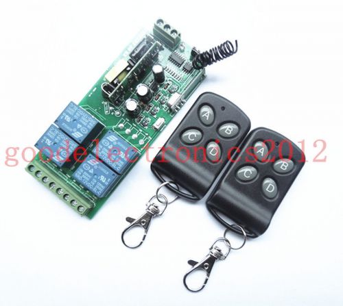 85v~250v 110v 220v 230v 4ch rf wireless remote control relay switch 433mhz for sale