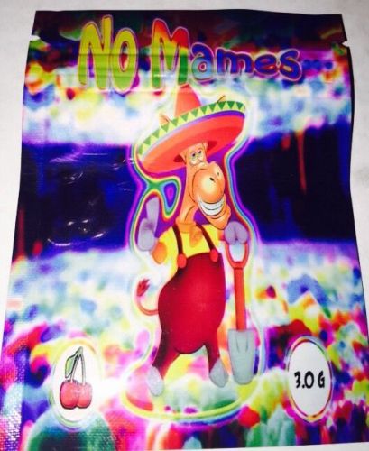 50 No Mames 3g EMPTY** mylar ziplock bags (good for crafts incense jewelry)