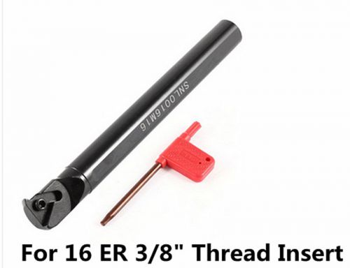 SIL/SNL16 x180mm Internal End Thread  Boring Bar Bore Turning Tool For 16 IR 3/8