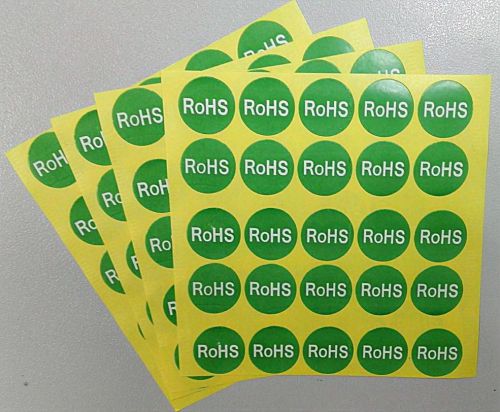 100 19mm Round Electronic Product RoHS Sticker Adhesive Label