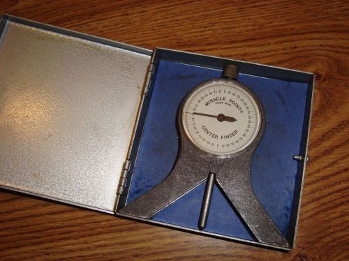 Cullen Mfg MIRACLE POINT center finder with original metal box NICE!