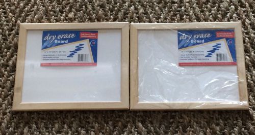 SET OF 2 DRY ERASE BOARD 9 X 11&#034; NEW