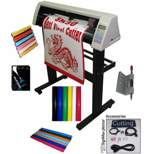 Sign Max 30&#034;  UNLIMITED SOFTWARE  PRO  + Extra heat TRANSFER press material