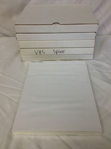 Lot of 7200 VHS SPINE INKJET/LASER LABELS -1200 VHS SPINE LABELS 12 Up VL12CW-R
