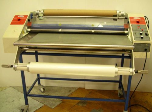 Ledco signmaster 44&#034; hot roll laminator &amp; mounter with stand school church print for sale