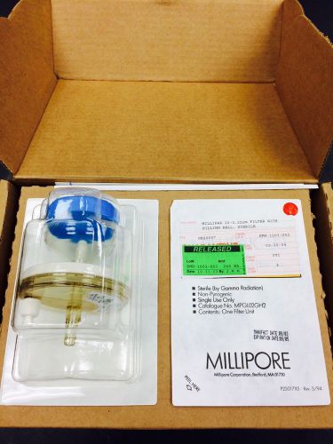 Millipore millipak 20 gamma gold .22 micron sterile filter, 2 pack for sale