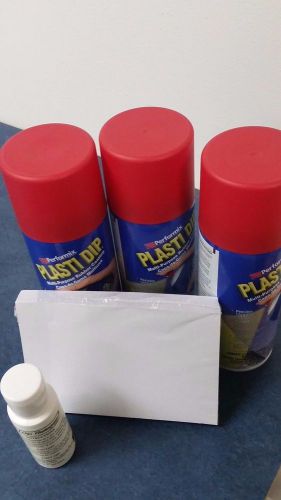 Performix Plasti Dip bundle 3pk plasti dip red 1 dip release 2oz bottle and pack