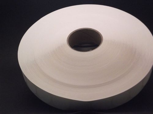 1.5&#034; White Tabs Wafer Seals  mailing tabs 10000 per roll Made in USA WS-15-15