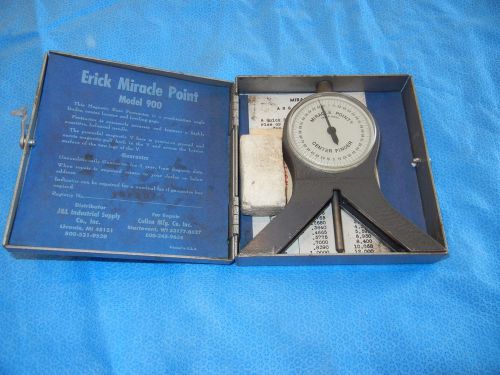 ERIK MIRACLE POINT #900 MAGNETIC BASE PROTRACTOR CENTER FINDER
