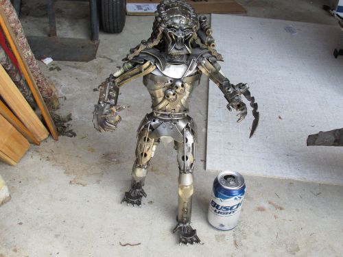 Scrap metal predator sculpture