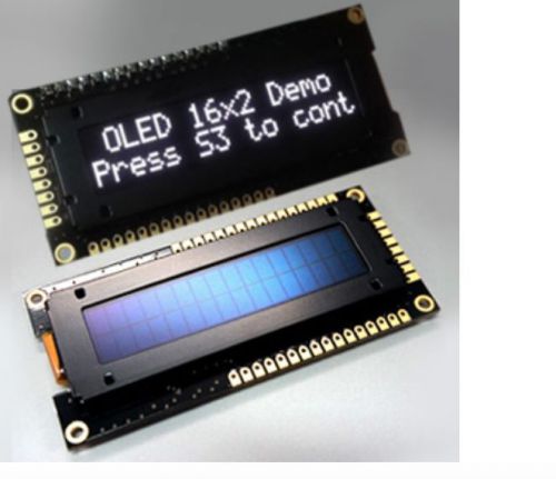 1 x OLED Display Character Type, 16X2, White Dot Color Character Font 5X8