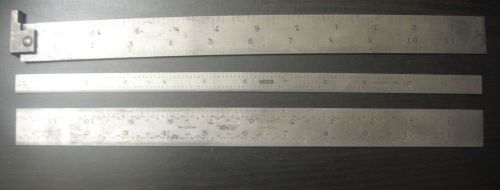 Lot of 12 Inch Machinist&#039;s Scales