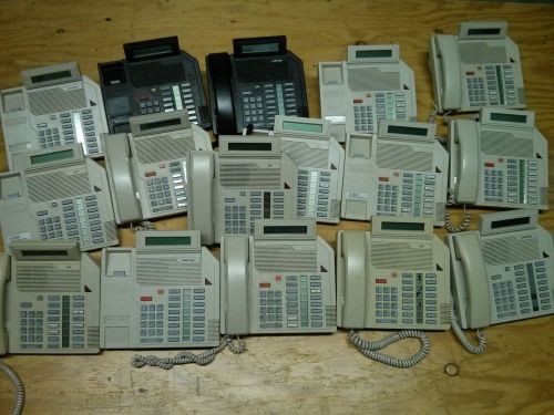 AS IS Lot of 16 Nortel SBC Aastra M5216 NT4X44 Business Phones