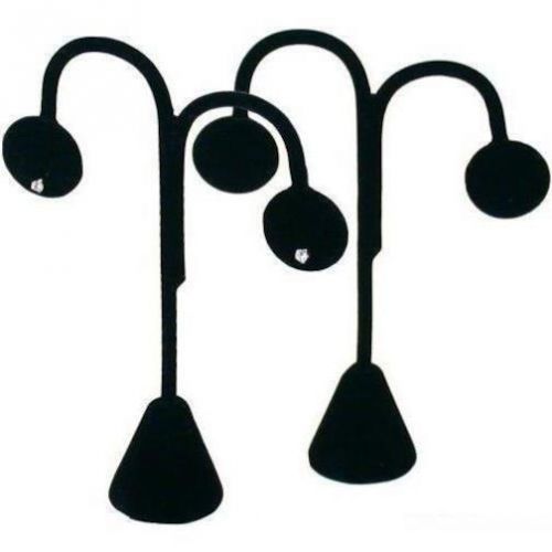 2 Black Velvet Earring Displays 4 3/4&#034;
