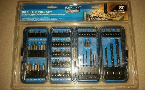 80 Piece Drill and Drive Set CENTURY DRILL &amp; TOOL CO. (HM-BX-110)