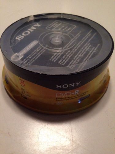 Sony Recordable DVD-R 25 Pack 120 Min 4.7 GB Sealed Disk DVD Office Supplies New