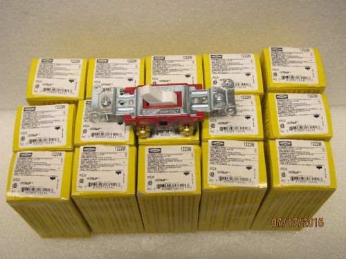 Qty. 15 NEW Hubbell Pro 1222W Switch, Hubbell, 2-Pole, 20A, 120/277V AC, White