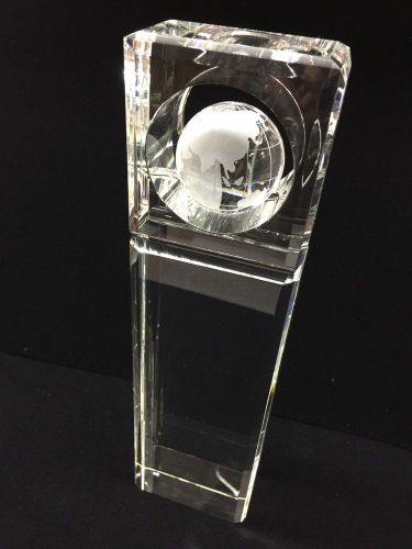 UNIQUE CRYSTAL AWARD Ultimate Absolute Globe Trophy