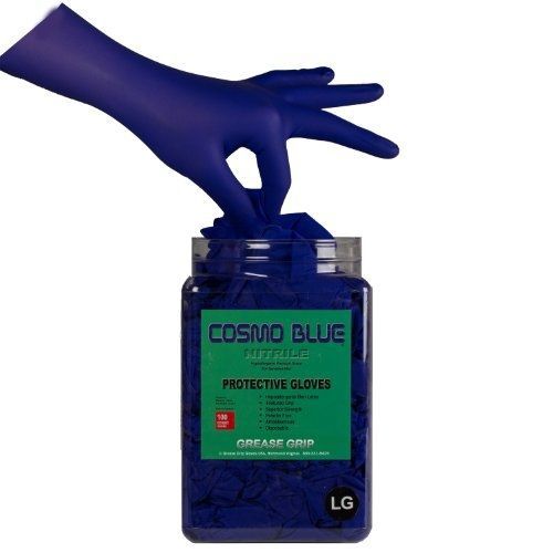 GloveJug Cosmo Blue Hypoallergenic Nitrile Plus Gloves, Small