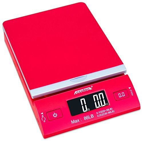 Accuteck accuteck dreamred 86 lbs digital postal scale shipping scale postage for sale