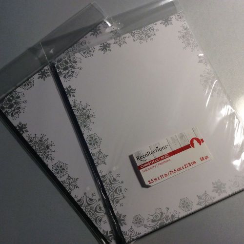 Snowflake Laser / Inkjet Printer Stationary 2 pack (50 ct per package)