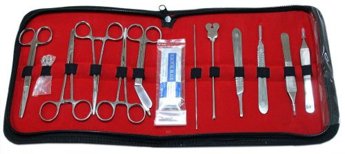 18 Pcs of Minor Surgery Set Surgical Instruments Kit Stainless Steel