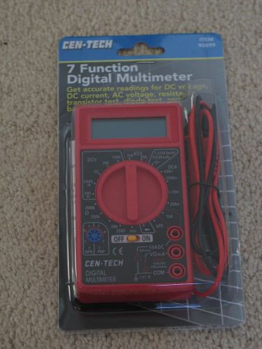 Digital Electric Multimeter 7 Function Cen Tech 90899