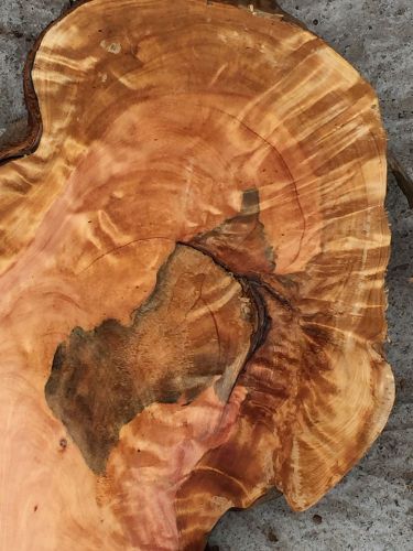 Hawaiian Cypress Wood Reclaimed 2 Slabs 21-24&#034;x5-6&#034;x3/4-2&#034; Live Edge