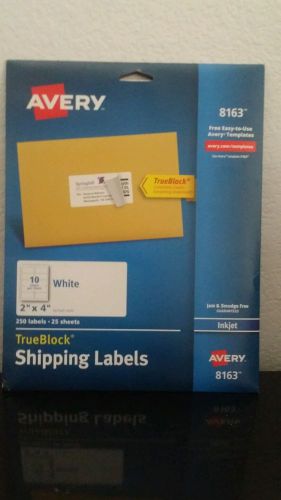 Avery Shipping Labels with TrueBlock Technology, 2 x 4, White, 250/Pack, PK -...