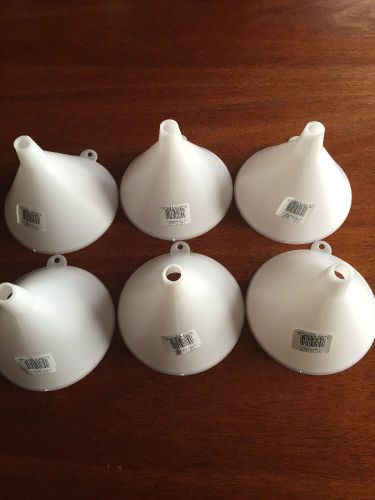 Lot Of Plastic Funnels 6 Inches Wide
